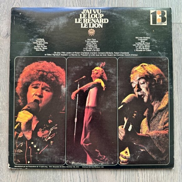 Vintage French Folk Vinyl Album J’ai Vu le Loup, le Renard, le Lion 2 Vinyl Set - Picture 2 of 9